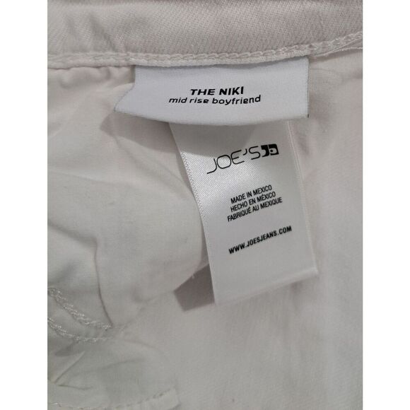 Joes Jeans Women's THE NIKI MID RISE BOYFRIEND JEANS size 30 White - Picture 8 of 9